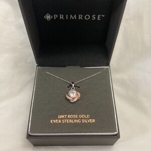 11-23 Sterling silver necklace in gift box rose gold NEW NWT